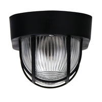 Thumbnail for Osmo Black Acrylic & Clear Glass E27 IP44 Outdoor Bunker