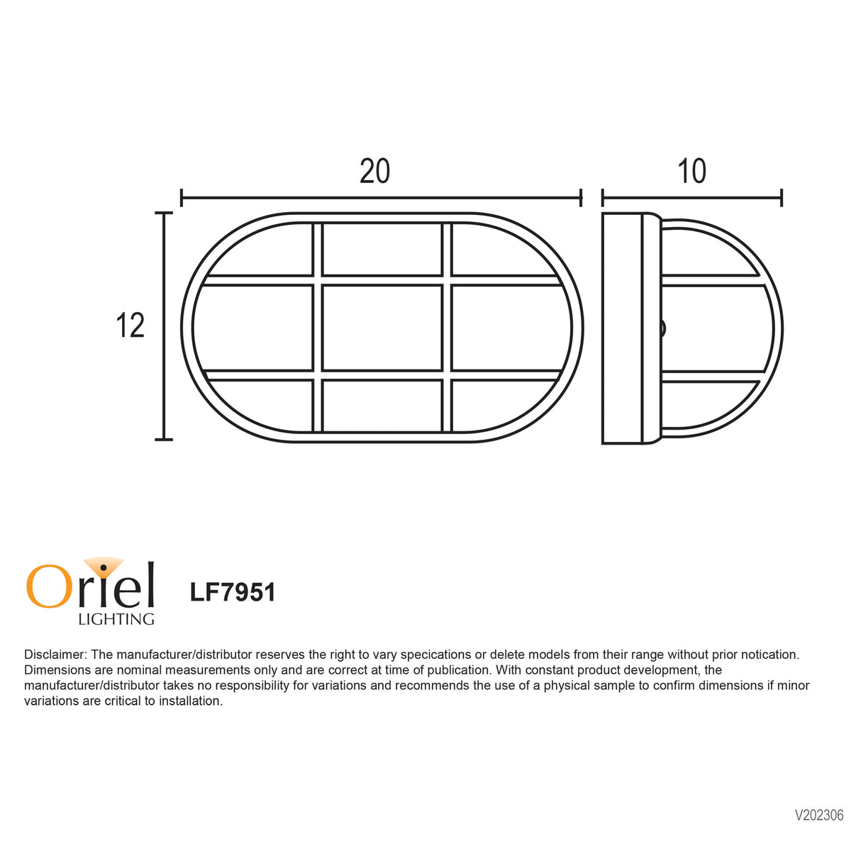 Osmo Black Acrylic & Clear Glass E27 IP44 Outdoor Bunker