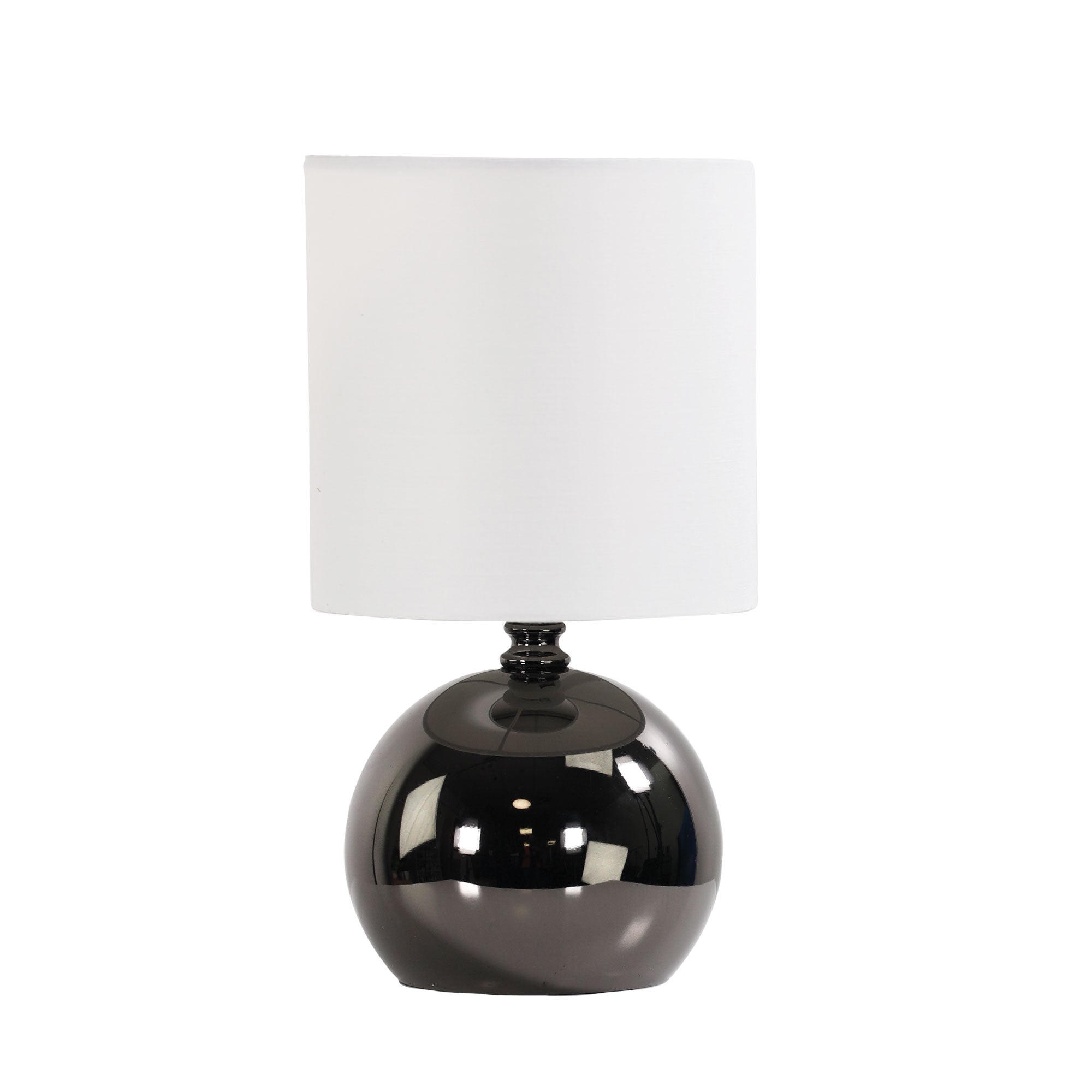 Lotti On / Off Touch Lamp In Gunmetal Finish