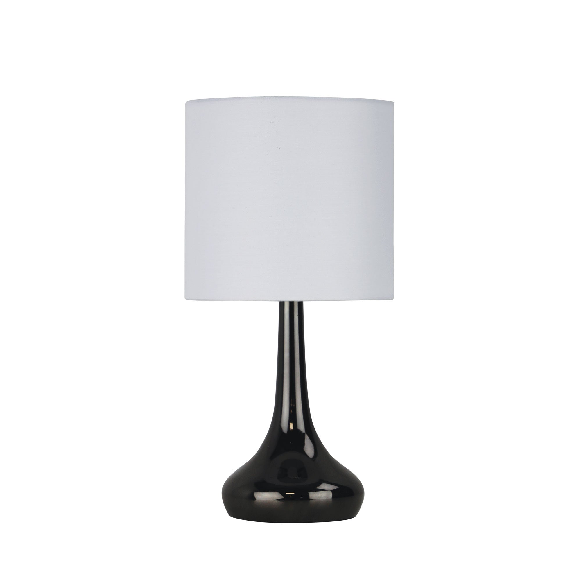 Lola On / Off Touch Lamp In Gunmetal Finish