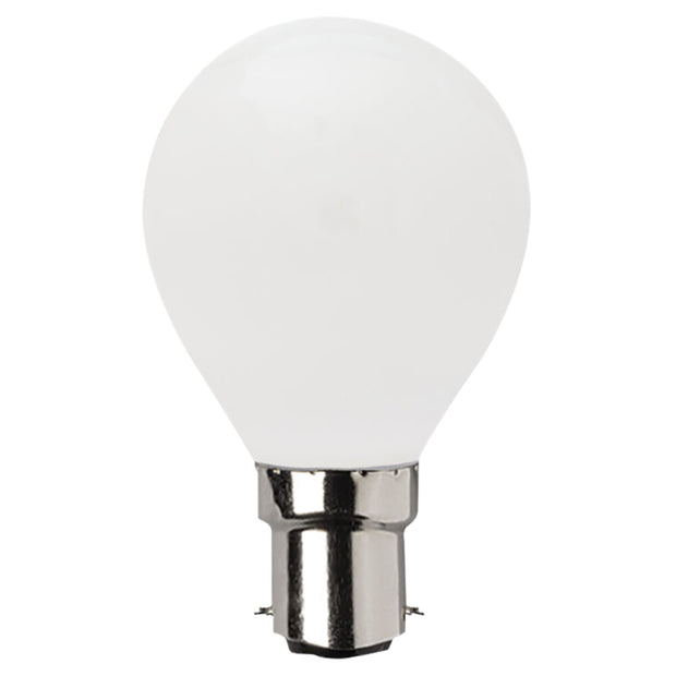 LED Fancy Round Lamp 4W E27 WW Opal Dimmable
