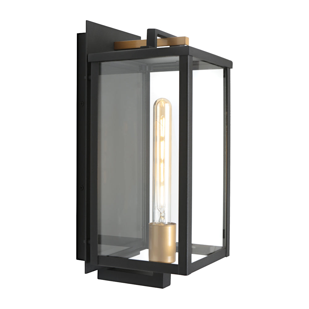 Lille 1 Light Exterior Wall Light Black