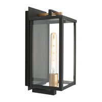 Thumbnail for Lille 1 Light Exterior Wall Light Black