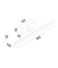Thumbnail for LINEAL: Interior LED Tri-CCT Dimmable Vanity / Picture Wall Lights IP44 (L365mm)