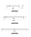 LINKTRI: Interior LED Tri-CCT Linkable T5 Slimline Utility Lights