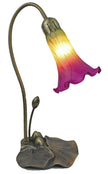 Single Branch Downward Lily Tiffany Table Lamp
