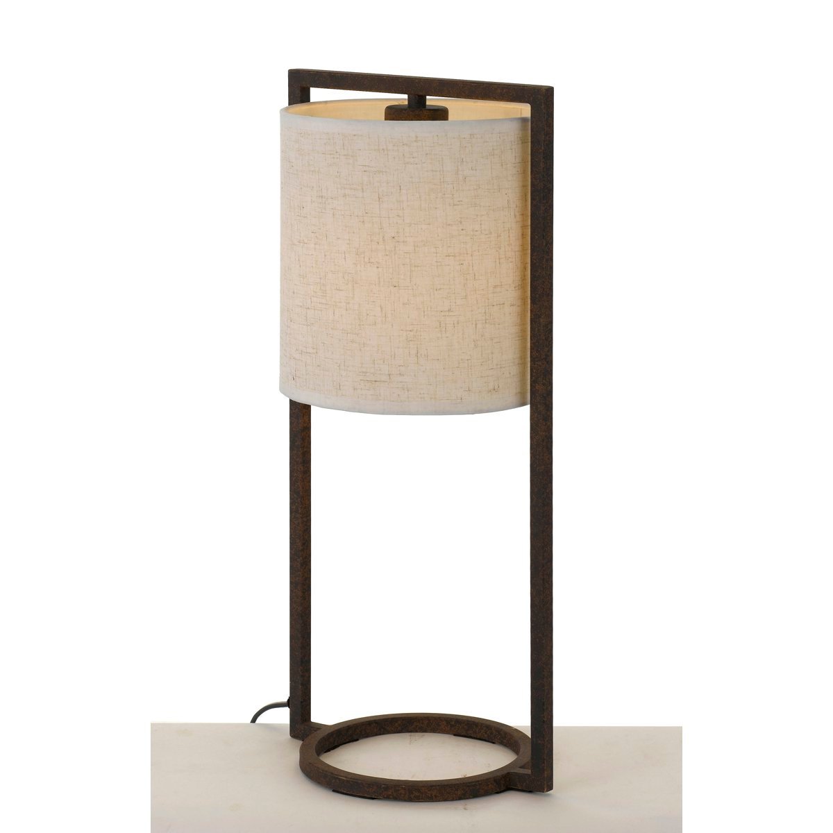 Loftus Table Lamp in Rusty with Sand Shade