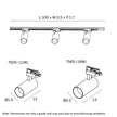 Logik Black or White 3 x 18W CCT 1M Track Light