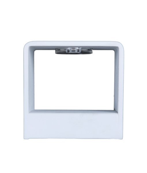 London 6 Watt LED Internal Cube Shaped Up and Down Wall Light in Matt White