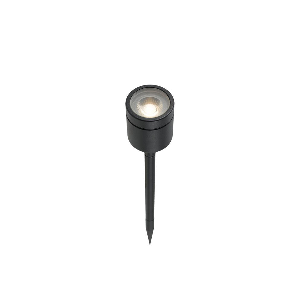 Luc IP65 12 Volt 3 Watt Warm White Spike Spot Light in Black