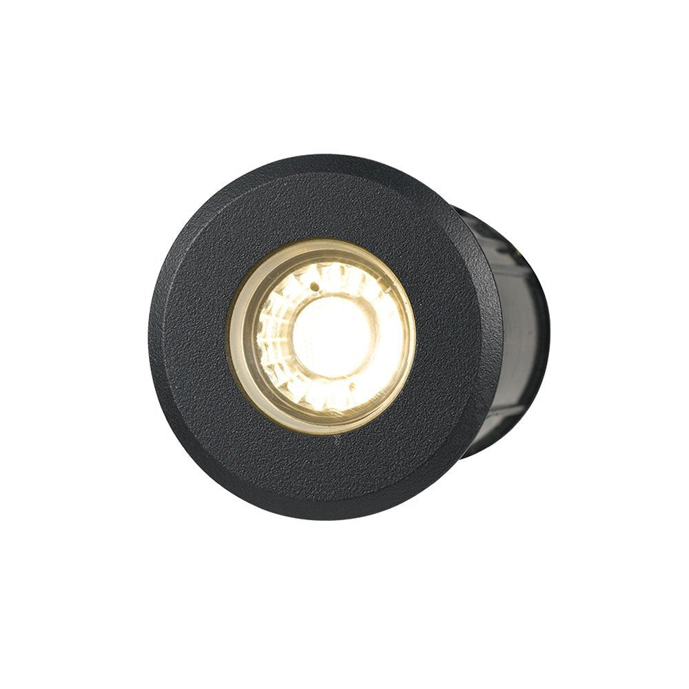 Luc IP65 12 Volt 3 Watt Warm White Inground Light in Black