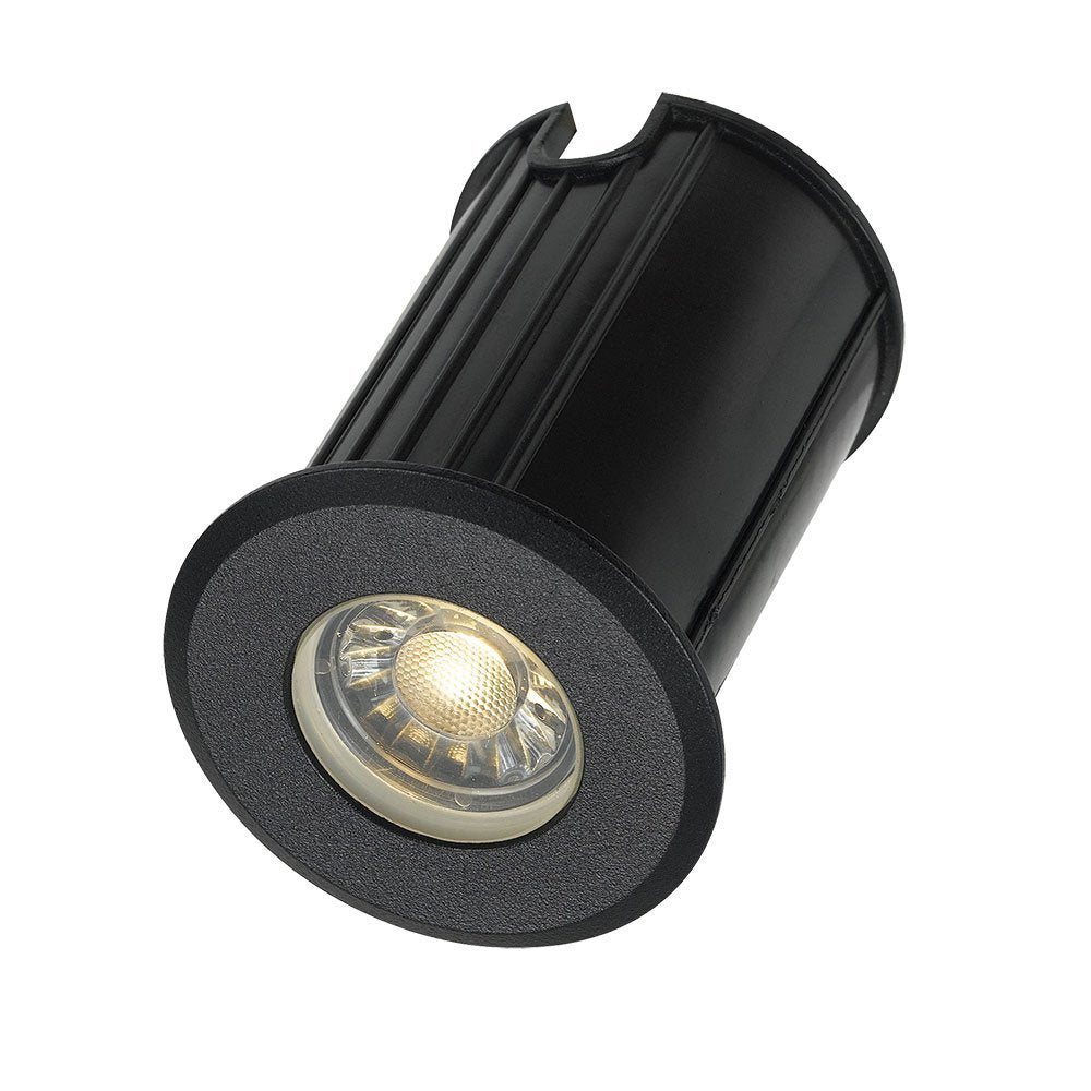 Luc IP65 12 Volt 3 Watt Warm White Inground Light in Black