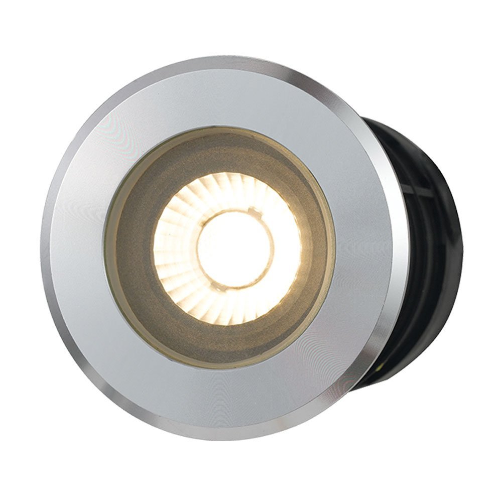 Luc IP65 12 Volt 8 Watt Warm White Inground Light in Aluminium