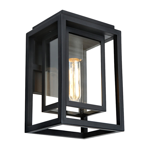 Luton 1 Light Exterior Wall Light Black