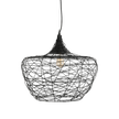 Weave 1 Light E27 Woven Iron Pendant