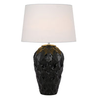 Thumbnail for Madrid Table Lamp in Black with White Shade