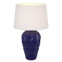 Thumbnail for Madrid Table Lamp in Blue with White Shade