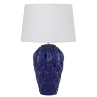 Thumbnail for Madrid Table Lamp in Blue with White Shade