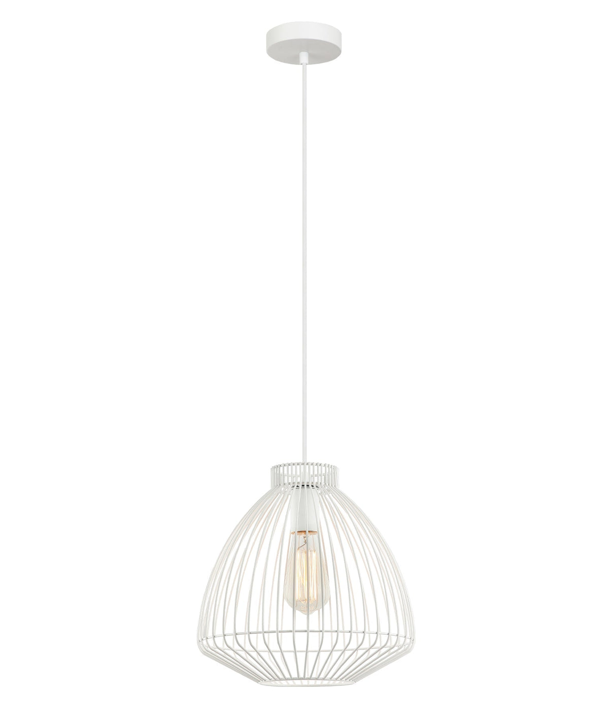 MANU: Modern Interior Cone (Concave) Wire Cage Pendant Lights