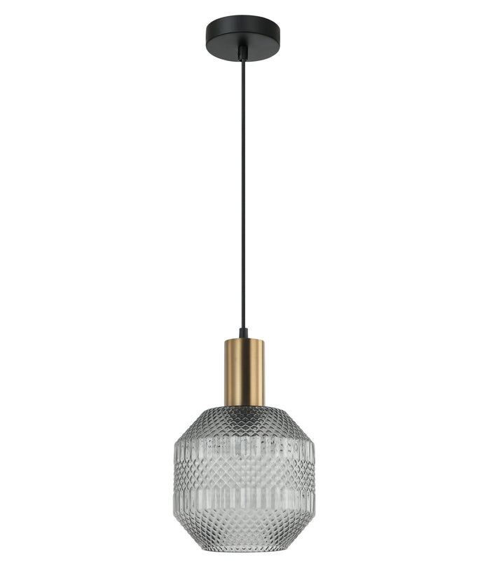 MARACA: Interior Glass Jar With Quadrilateral Segment Pendant Lights