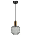 MARACA: Interior Glass Jar With Quadrilateral Segment Pendant Lights