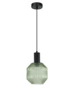 MARACA: Interior Glass Jar With Quadrilateral Segment Pendant Lights