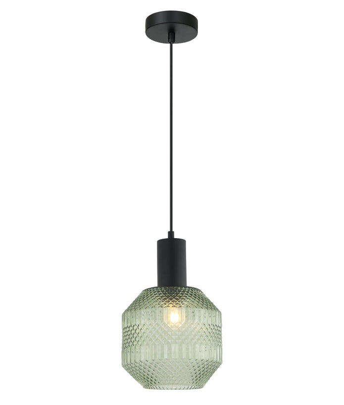 MARACA: Interior Glass Jar With Quadrilateral Segment Pendant Lights
