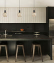 MARACA: Interior Glass Jar With Quadrilateral Segment Pendant Lights