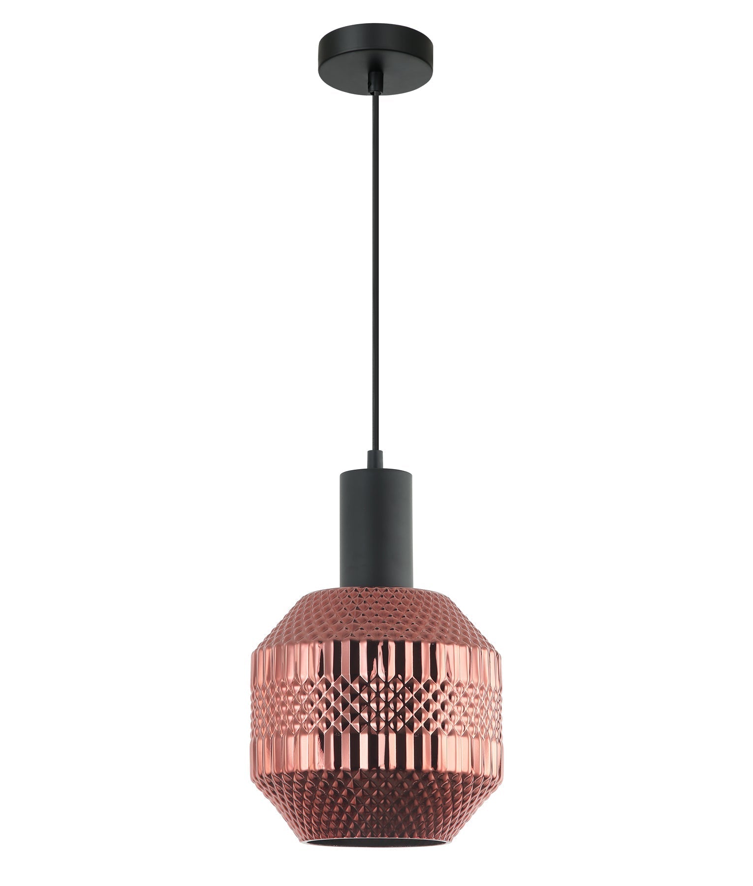 MARACA: Interior Glass Jar With Quadrilateral Segment Pendant Lights