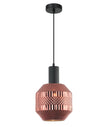 MARACA: Interior Glass Jar With Quadrilateral Segment Pendant Lights