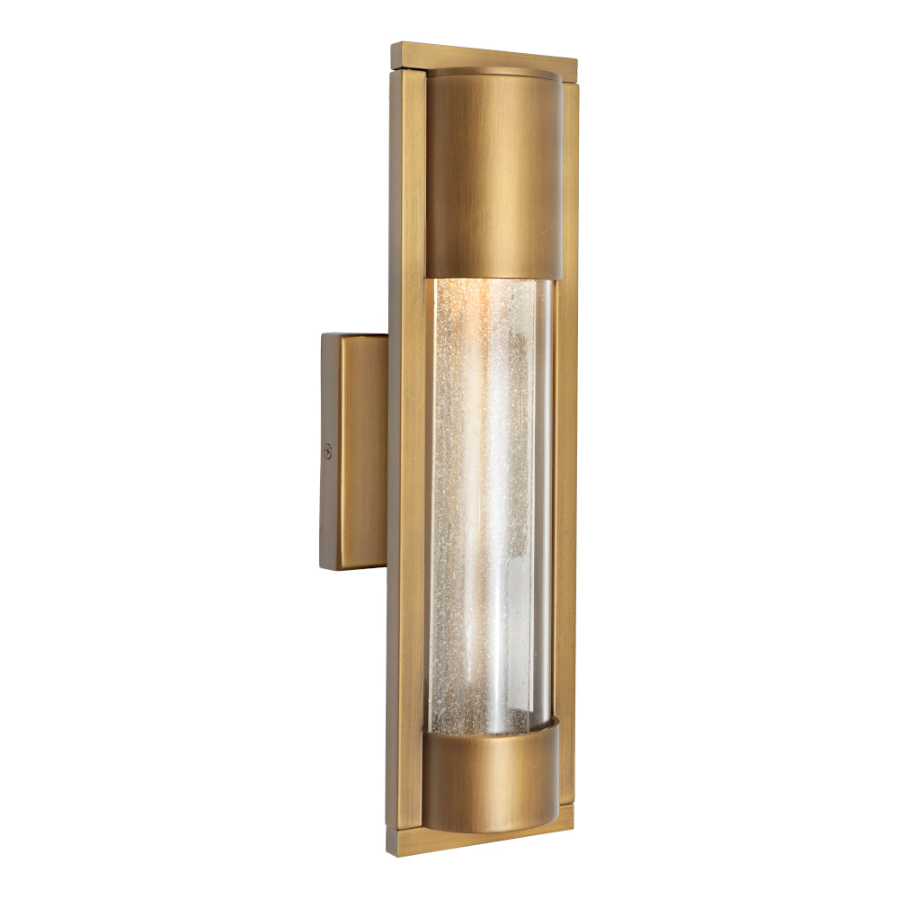 Marburg 1 Light Exterior Wall  Light Aged Brass