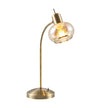 Marbell Black/Smoke or Antique Brass/Amber Table Lamp