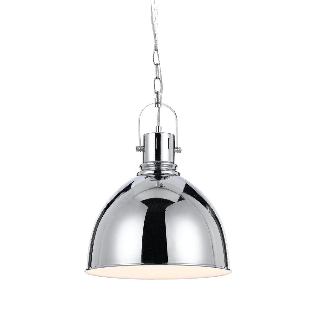 Market 31 Chrome Industrial Style Dome Pendant