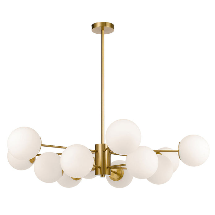 Marsten Black or Antique Gold 12 Light Pendant
