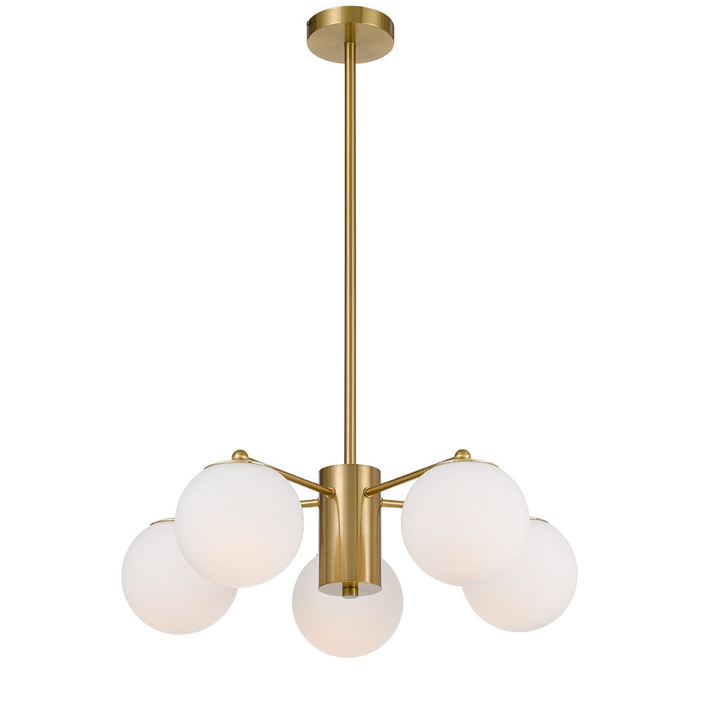 Marsten Black or Antique Gold 5 Light Pendant