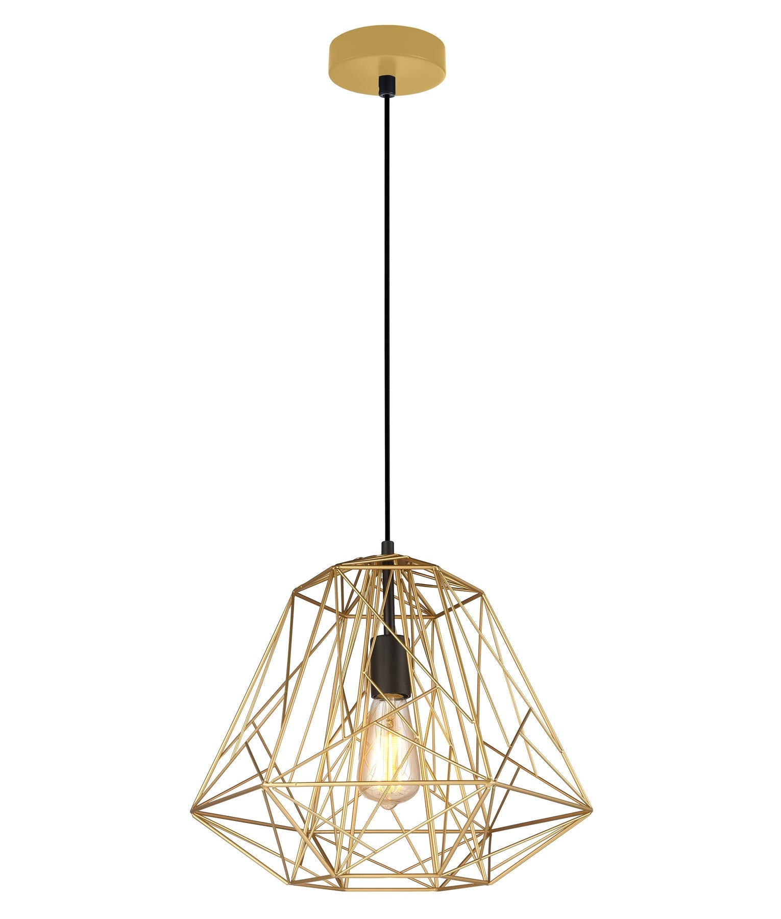 MARTE: Geometric Design Interior Iron Cage Pendant Lights