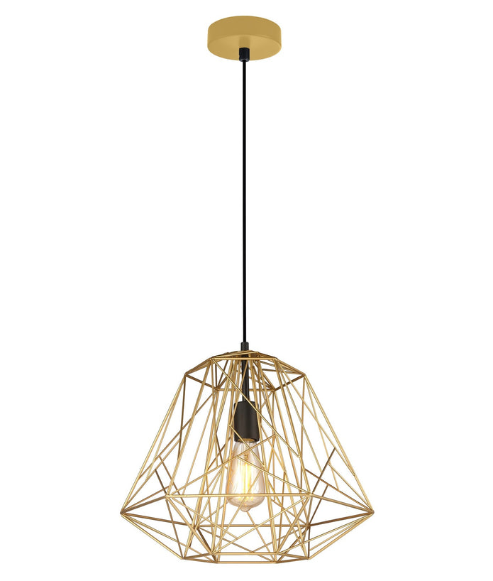 MARTE: Geometric Design Interior Iron Cage Pendant Lights