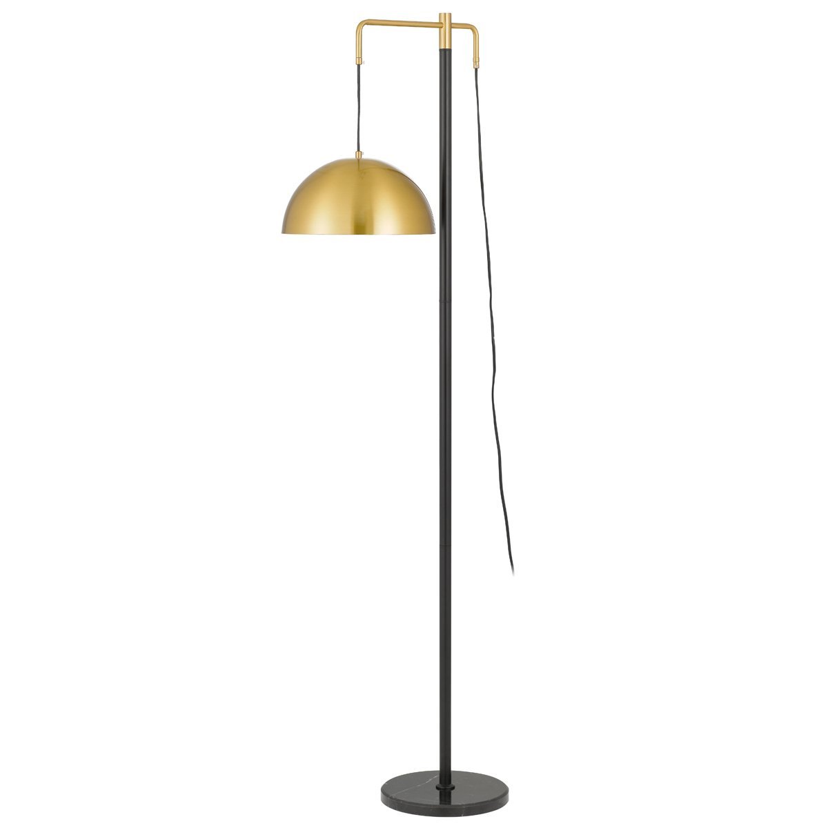 Marthos Floor Lamp in Black and Antique Gold