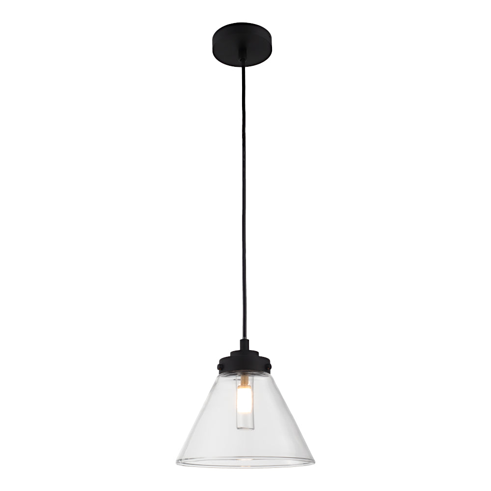 Matisse 1 Light Pendant Black