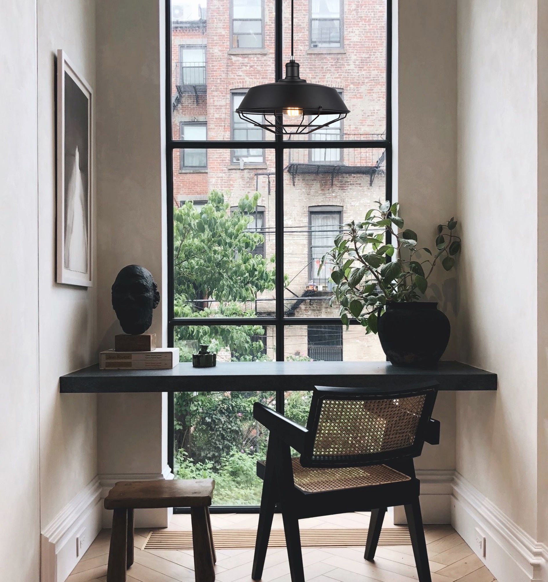 MATRIX: Industrial Iron Dome & Cage Pendant Lights