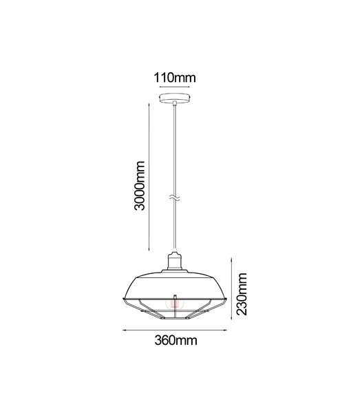 MATRIX Pendant Light Dimensions