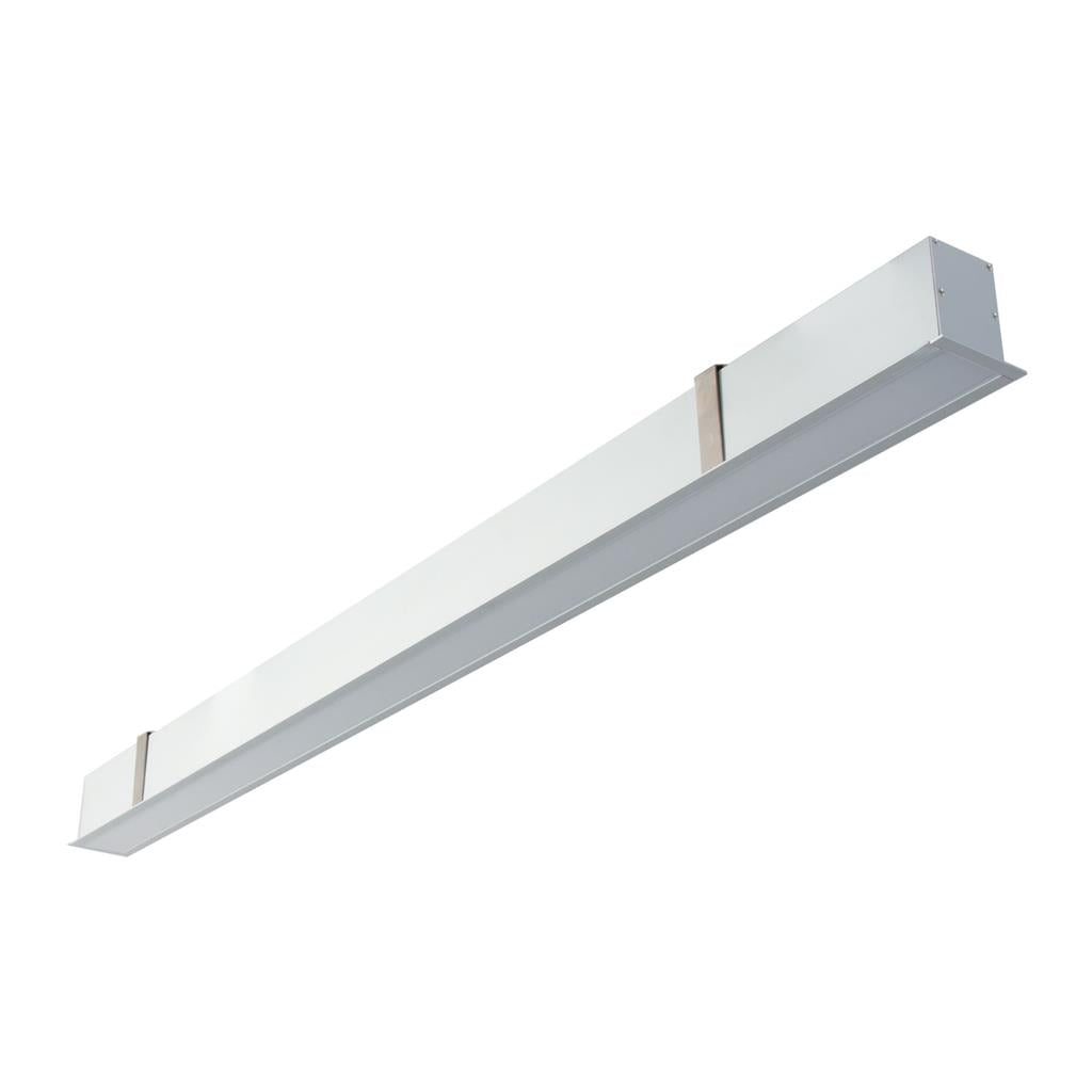 max 50 recessed profile 17 3w 1m c w opal aluminium