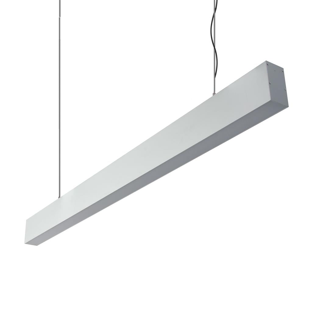 max 50 two way pendant profile 34 6w 1m c w opal aluminium