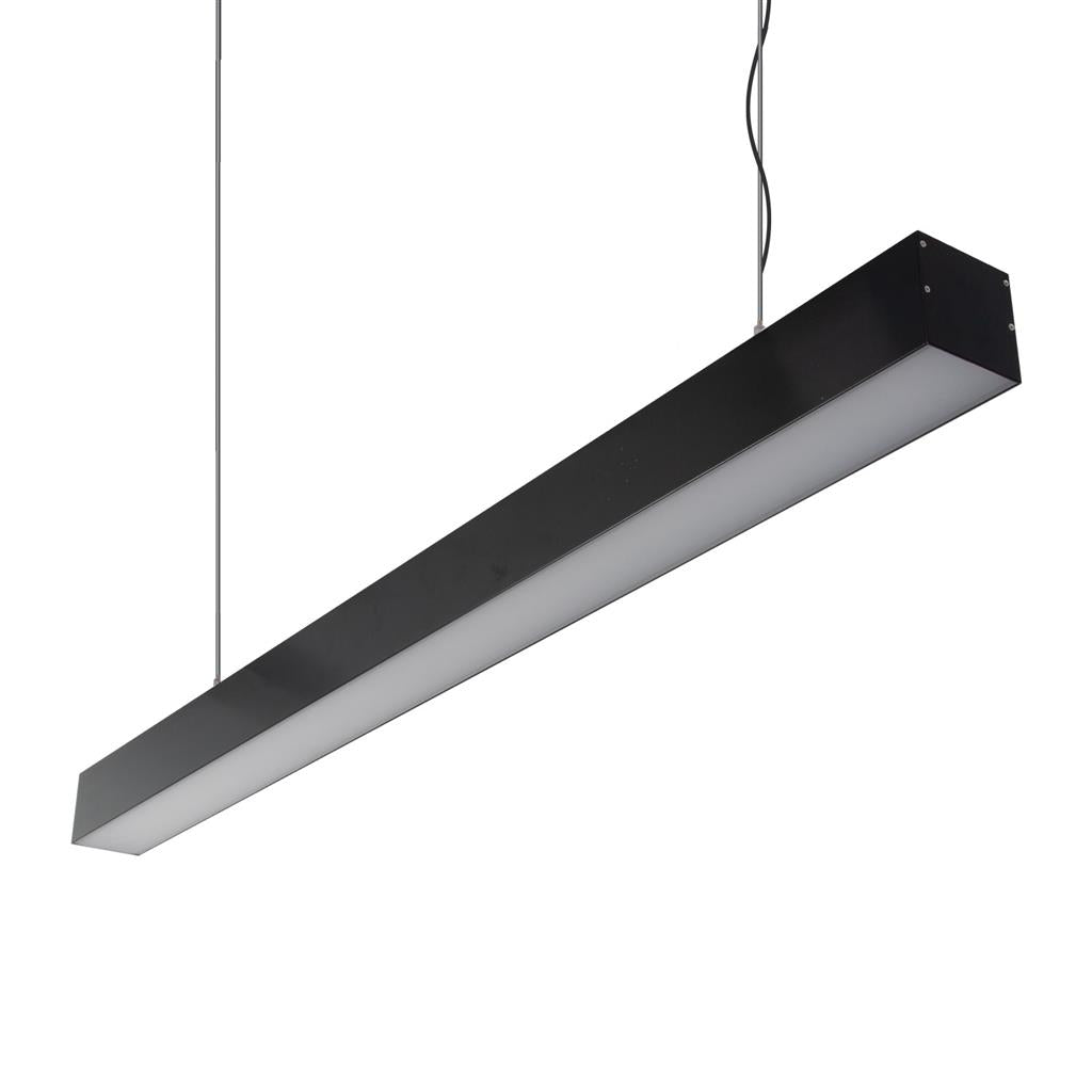 Max-75mm Down Pendant 17.3W 1M C/W Opal Black Tunable/Dali