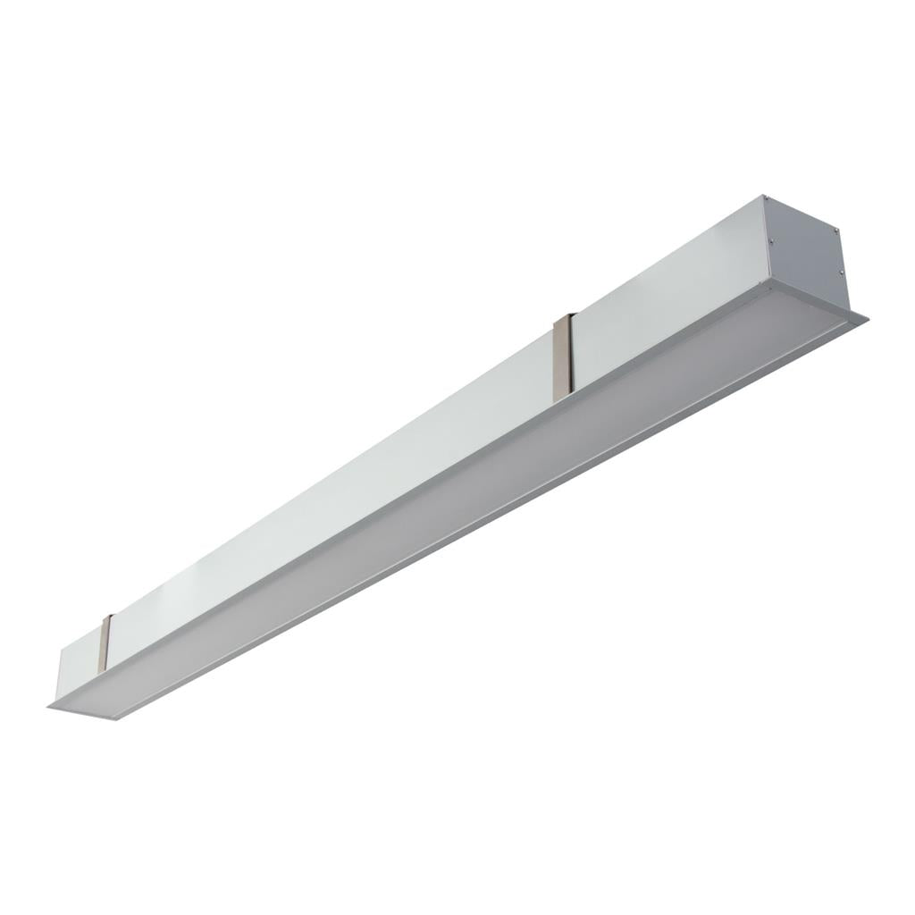 max 75mm recessed profile 17 3w 1m c w opal aluminium