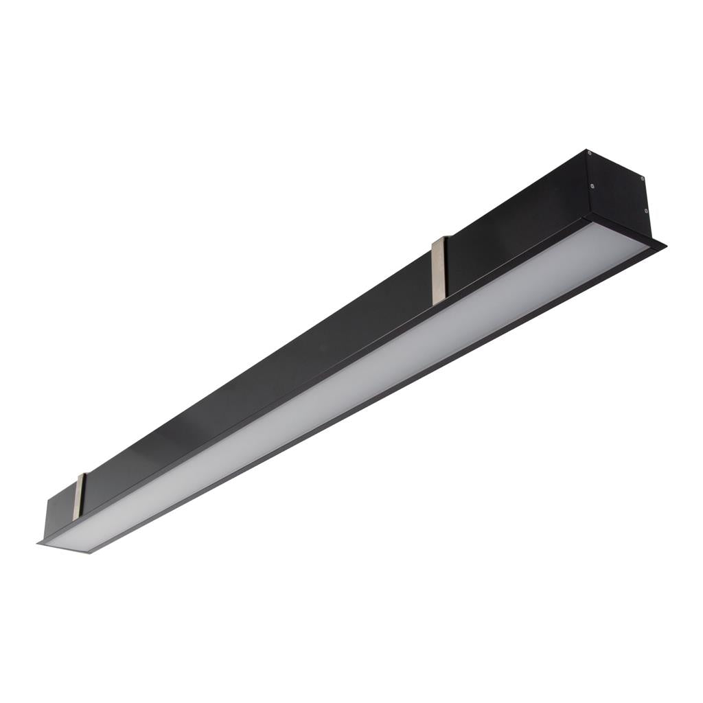 max 75mm recessed profile 17 3w 1m c w opal black