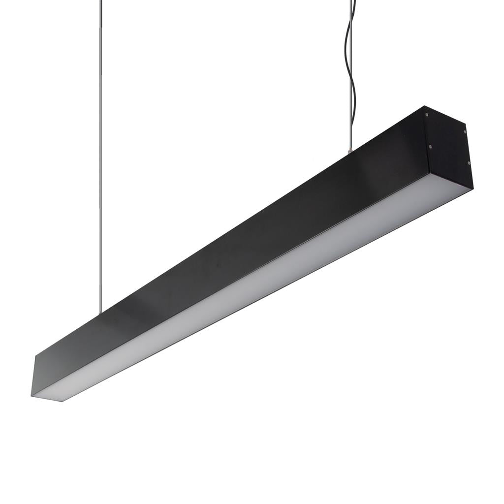Max-75mm Up/Down Pendant 34.7W 1M C/W Opal Black 3000K/Dali
