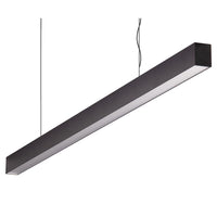 Thumbnail for maxi 40 1 2m long pendant black dimmable 3k flat maxi 40 1.2m fd b 3k