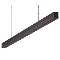 Thumbnail for maxi 40 1 2m long pendant black dimmable 3k flat maxi 40 1.2m fd b 3k