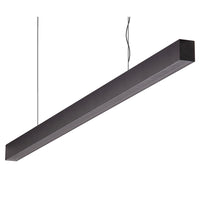 Thumbnail for maxi 40 1 2m long pendant black dimmable 3k flat maxi 40 1.2m fd b 3k